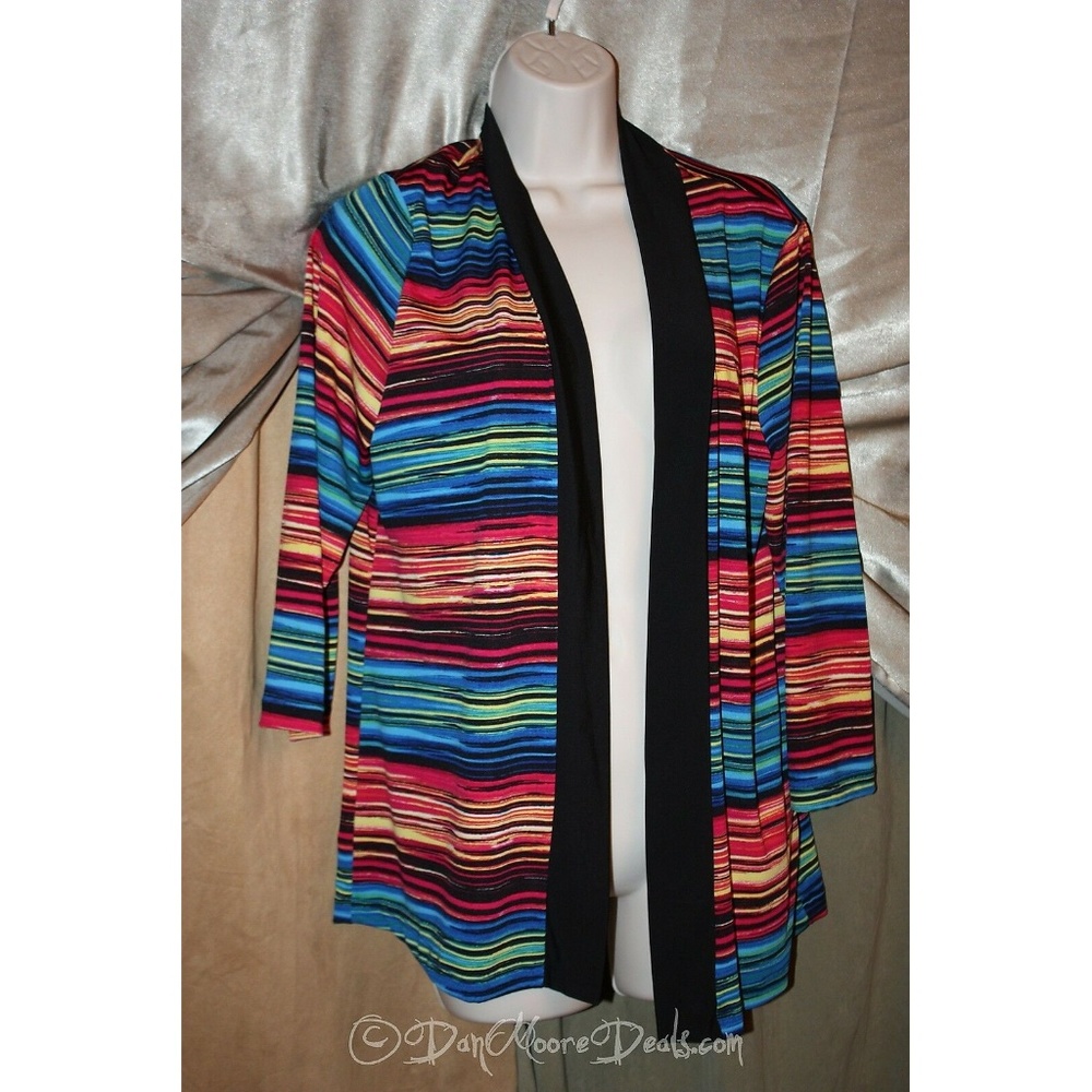 3/4 Sleeve Striped Wrap by Travel Elements NEW